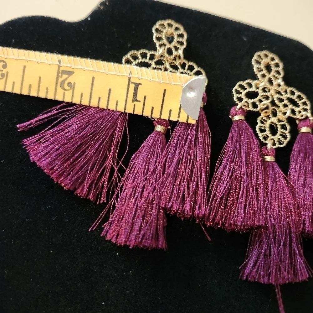 NWOT Lily pulitzer Orchid Nights cherry ganache  Earrings